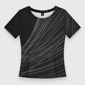 Женская футболка 3D Slim с принтом Стальные Прутья в Новосибирске,  |  | bars | iron | metal | steel | железо | метал | прутья | сталь