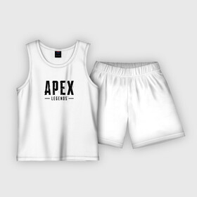 Детская пижама с шортами хлопок с принтом Логотип игры Apex Legends в Новосибирске,  |  | game | logo | арт | легенды | принт