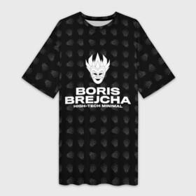 Платье-футболка 3D с принтом Boris Brejcha High Tech Minimal в Новосибирске,  |  | boris brecha | boris brejcha | brecha | brejcha | dj | борис брежша | борис брейча | борис брейша | борис бреча | брежча | брейча | брейша | бреча | музыка | техно