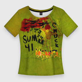 Женская футболка 3D Slim с принтом Chuck  Sum 41 в Новосибирске,  |  | deryck whibley | sum 41 | группа | дерик уибли | музыка | панк | панк рок | песни | рок | рок группа | сам 41 | сам фоти уан | сам фоти уансам | сам41 | сум 41 | сум41