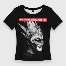 Женская футболка 3D Slim с принтом Boris Brejcha в маске в Новосибирске,  |  | boris brecha | boris brejcha | brecha | brejcha | dj | борис брежша | борис брейча | борис брейша | борис бреча | брежча | брейча | брейша | бреча | музыка | техно