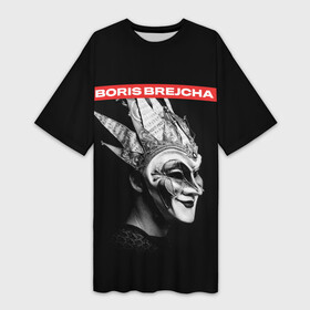 Платье-футболка 3D с принтом Boris Brejcha в маске в Новосибирске,  |  | boris brecha | boris brejcha | brecha | brejcha | dj | борис брежша | борис брейча | борис брейша | борис бреча | брежча | брейча | брейша | бреча | музыка | техно