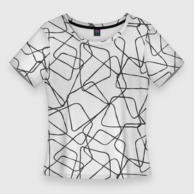 Женская футболка 3D Slim с принтом Трапеции На Белом Фоне в Новосибирске,  |  | abstraction | figure | geometry | isometric | pattern | shape | trapezoid | абстракция | геометрия | изометрический | трапеция | узор | фигура | форма