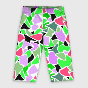 Велосипедки 3D с принтом Abstract pattern green pink spots в Новосибирске,  |  | abstract pattern | pattern | spots | абстрактный узор | зеленый | пятна | розовый