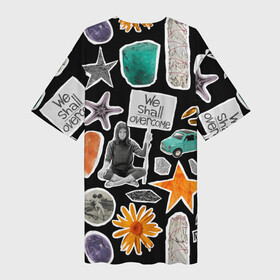 Платье-футболка 3D с принтом Underground pattern  We shall overcome в Новосибирске,  |  | car | cup | fashion | flower | girl | motto | pattern | slogan | star | starfish | underground | автомобиль | андеграунд | девиз | девушка | звезда | кружка | мода | морская звезда | паттерн | слоган | цветок