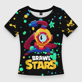 Женская футболка 3D Slim с принтом Otis Brawl Stars в Новосибирске,  |  | Тематика изображения на принте: brawl stars | faraotis | otis | otis brawl stars | бравл старс | отис | отис бравл старс | фараотис