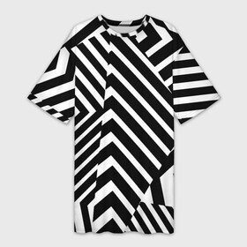 Платье-футболка 3D с принтом Минималистический геометрический паттерн в Новосибирске,  |  | abstraction | fashion | geometry | minimalism | pattern | абстракция | геометрия | минимализм | мода | паттерн