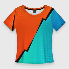 Женская футболка 3D Slim с принтом Геометрическая композиция  Fashion trend в Новосибирске,  |  | color | composition | fashion | geometry | pop art | геометрия | композиция | мода | поп арт | цвет