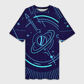 Платье-футболка 3D с принтом Абстрактный Космос из Линии в Новосибирске,  |  | abstraction | figure | geometry | isometric | pattern | shape | space | абстракция | геометрия | изометрический | космос | узор | фигура | форма