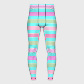 Мужские тайтсы 3D с принтом Pink turquoise stripes horizontal Полосатый узор в Новосибирске,  |  | pink | stripes | turquoise | бирюзовый | горизонтальные полосы | зеленые полосы | полосатый узор | разноцветные полосы | розовый