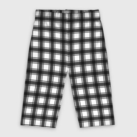 Велосипедки 3D с принтом Black and white trendy checkered pattern в Новосибирске,  |  | black and white | checkered pattern | trendy | в клетку | геометрический узор | клетчатый узор | модный | черно белая клетка