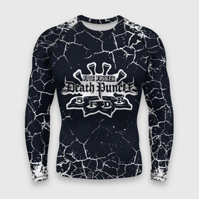 Мужской рашгард 3D с принтом Five Finger Death Punch  текстура мелкие трещины в Новосибирске,  |  | 5fdp | 5фдп | ffdp | five finger death punch | metal | music | skeleton | sounds | метал | музыка | рок | череп