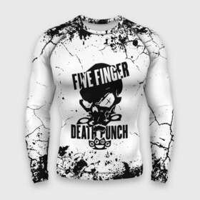 Мужской рашгард 3D с принтом Five Finger Death Punch  мелкие трещины в Новосибирске,  |  | 5fdp | 5фдп | five finger death punch | metal | music | skeleton | sounds | метал | музыка | рок | череп