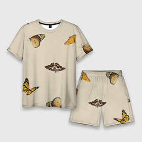 Мужской костюм с шортами 3D с принтом Разноцветные Бабочки Летают в Новосибирске,  |  | butt | butterflie | fruits | summer | бабочка | бабочки | букет | лето | сад | садоводство | флора | фрукты | цветы