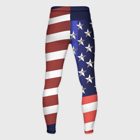 Мужские тайтсы 3D с принтом Американский флаг: блестящие звезды и полоски в Новосибирске,  |  | америка | блестящий | звезды | красный | перламутровый | полоска | синий | сша | флаг