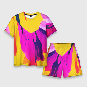 Мужской костюм с шортами 3D с принтом Яркие позитивные узоры в Новосибирске,  |  | abstraction | colors | funny | multicoloured | pattern | pink | positive | red | splashes | yellow | абстракция | веселый | желтый | краска | красный | летний | позитив | пятна | радостный | разноцветный | розовый | узоры | фееричный