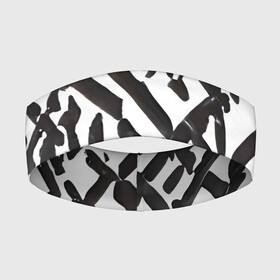 Повязка на голову 3D с принтом Маскировочные узоры в Новосибирске,  |  | black | disguise | gray | lines | pattern | stripes | white | белый | маскировка | полосы | серый | узоры | чернобелый | черный