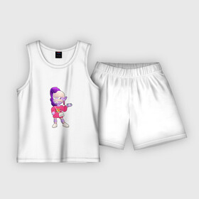 Детская пижама с шортами хлопок с принтом Бравлер Эмз на стиле Бренды Бравл Старс в Новосибирске,  |  | brawl stars | бравл старс | бравлер | бренды | мода | стиль | эмз