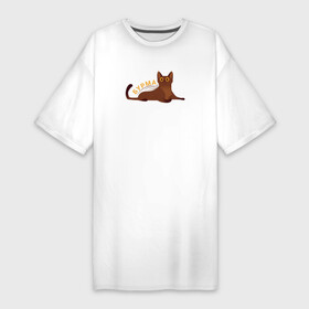 Платье-футболка хлопок с принтом Кот бурма в Новосибирске,  |  | бурма | бурманская кошка | бурманский кот | бурманский котенок | кот бурма | котенок бурма | кошка бурма