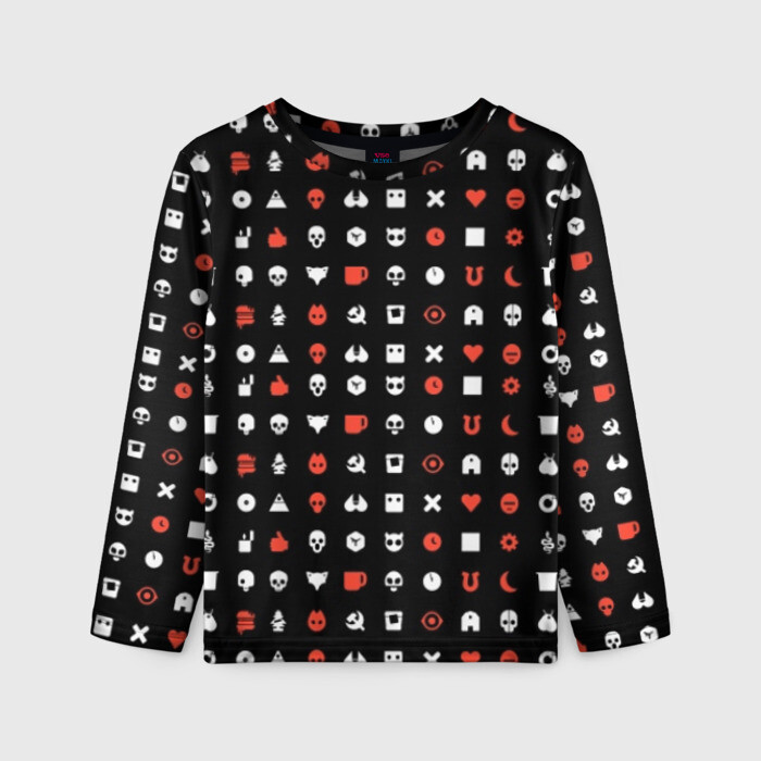 Детский лонгслив 3D Любовь, смерть и роботы фото