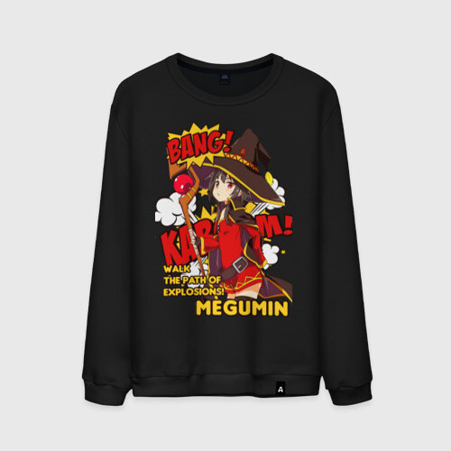 Мужской свитшот хлопок KonoSuba. Мегумин фото