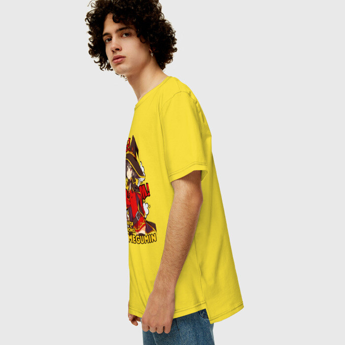 Мужская футболка хлопок Oversize KonoSuba. Мегумин фото