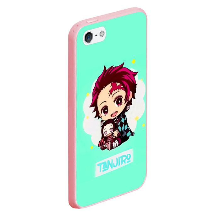 Чехол для iPhone 5/5S матовый Танджиро Клинок, рассекающий демонов фото
