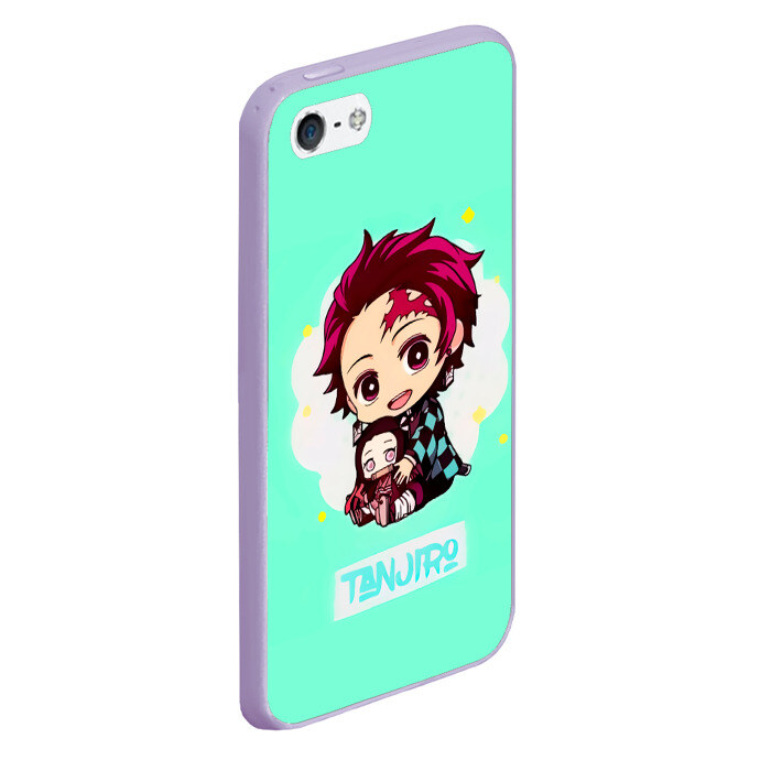 Чехол для iPhone 5/5S матовый Танджиро Клинок, рассекающий демонов фото