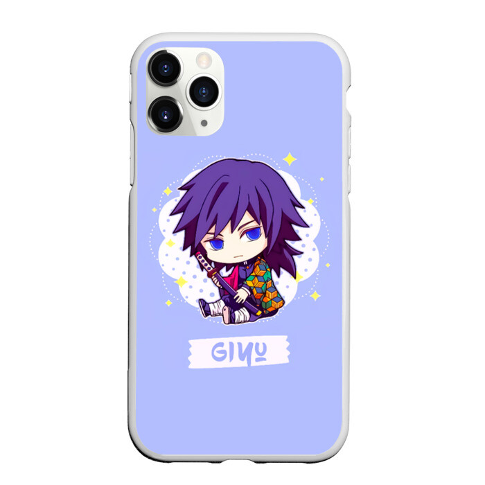 Чехол для iPhone 11 Pro матовый Гию Томиока Kimetsu no Yaiba фото