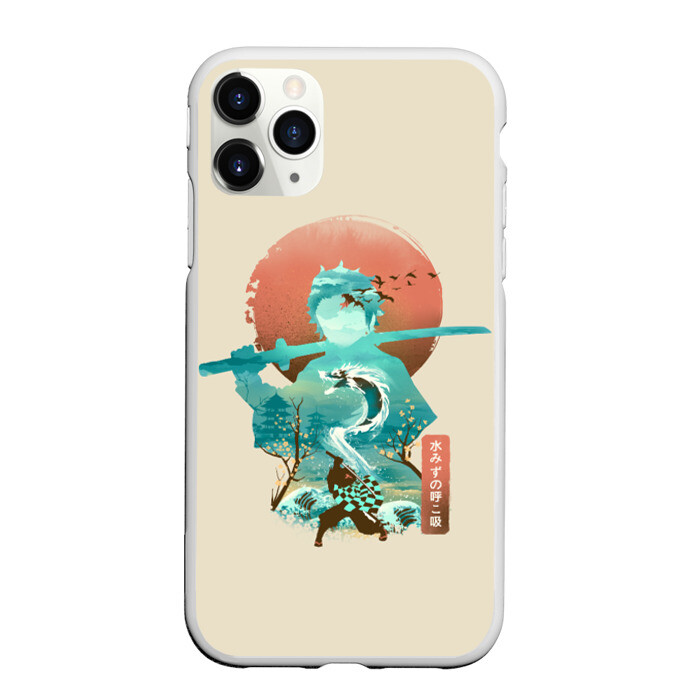 Чехол для iPhone 11 Pro матовый Demon Slayer Tanjiro фото