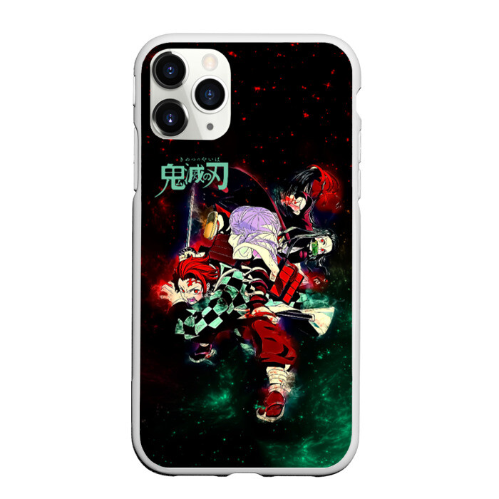 Чехол для iPhone 11 Pro матовый Танджиро и Незуко Камадо фото