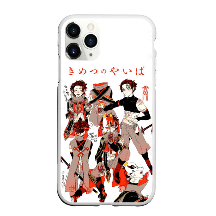 Чехол для iPhone 11 Pro матовый Образы Танджиро Kimetsu no Yaiba фото