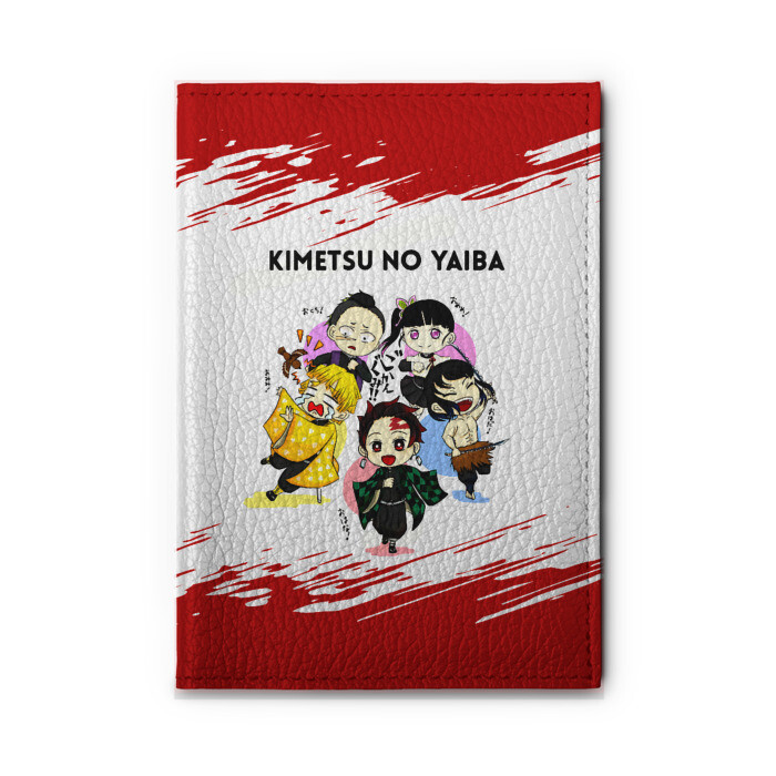 Обложка для автодокументов Пять героев Kimetsu no Yaiba фото