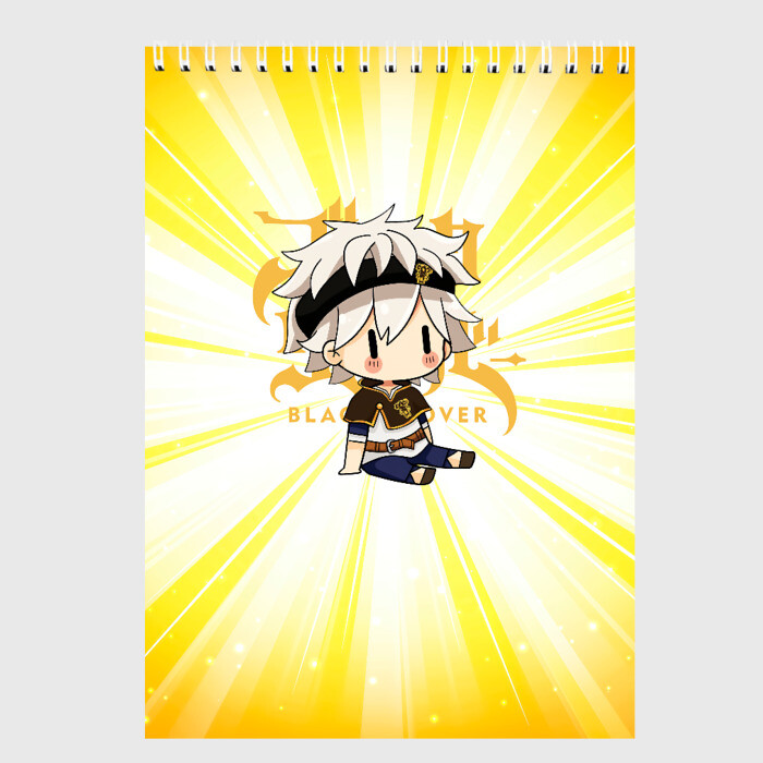 Скетчбук (блокнот) Аста | Чёрный Клевер фото