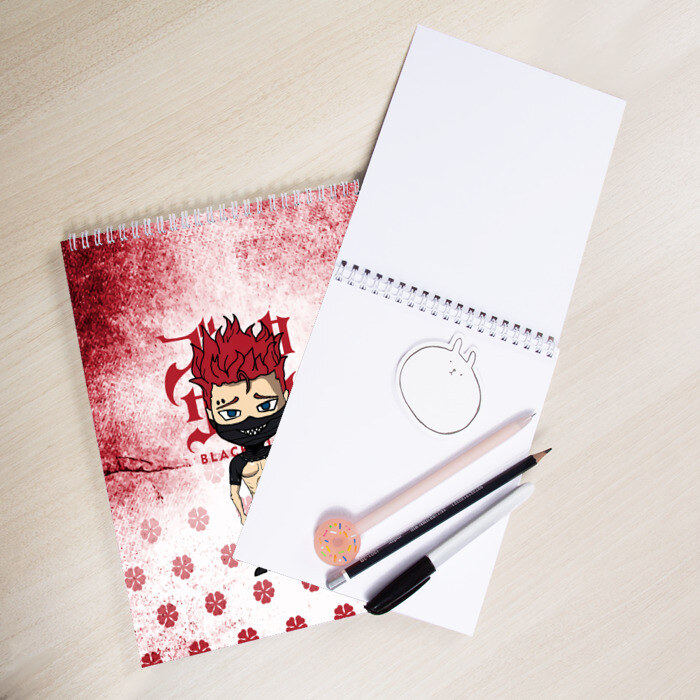 Скетчбук Зора Идеаре Чёрный клевер фото